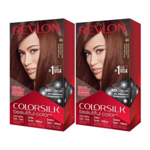 Revlon Colorsilk 44 Medium Reddish Brown (Combo Pack)
