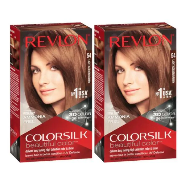 Revlon Colorsilk 54 Light Golden Brown (Combo Pack) – Trynow.pk