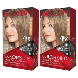 Revlon Colorsilk 60 Dark Ash Blonde Hair Color (Combo Pack)