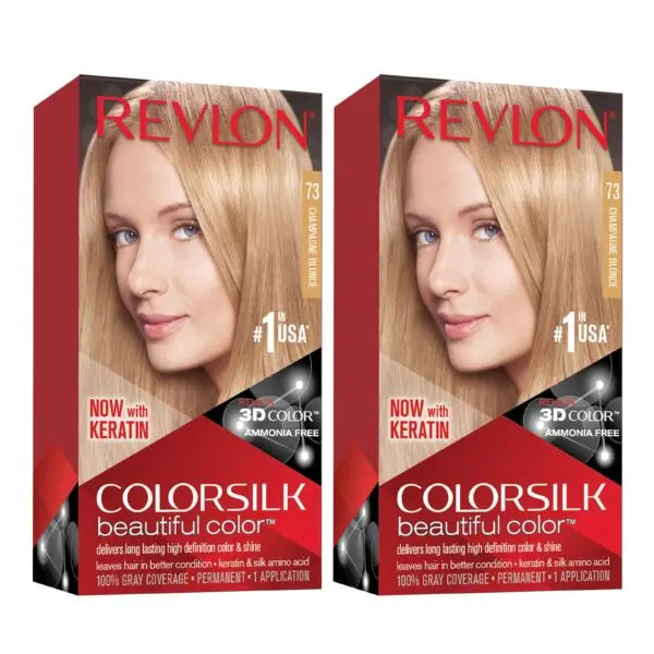 Revlon Colorsilk 73 Champaigne Blonde Hair Color (Combo Pack)