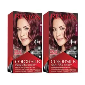 Revlon Colorsilk Hair Color 48 Burgundy (Combo Pack)