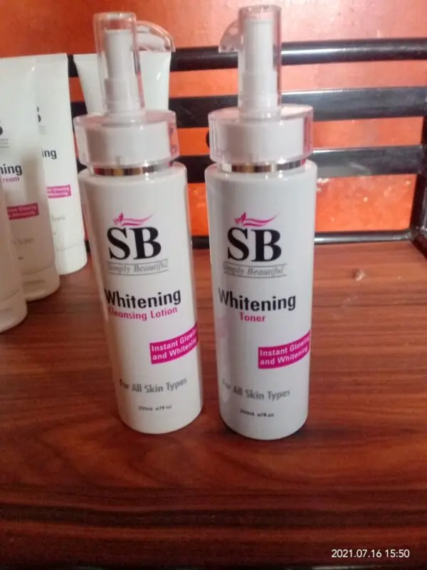 SB Whitening Toner & Cleansing Lotion Pack of 2