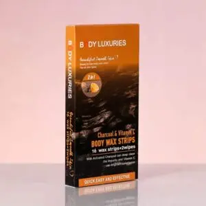 Body Luxuries Wax Strips Charcoal & Vitamin C 2in1 (16+2S)