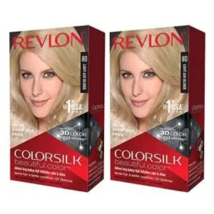 Revlon Colorsilk 80 Light Ash Blonde (Combo Pack)