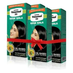Super Vasmol 33 Hair Oil For Men & Women (Pack of 4)