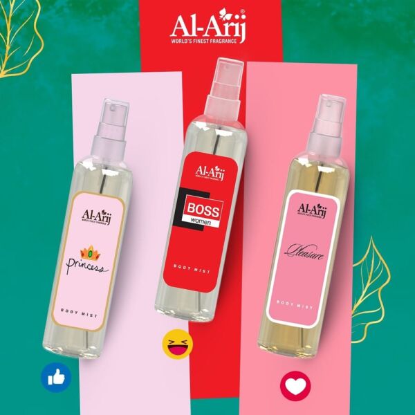 Al Arij Body Mist 125ml Combination Deal Pack of 3