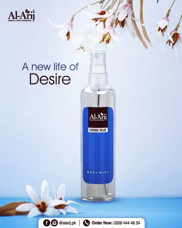 Al Arij Body Mist Desire Blue 125ml