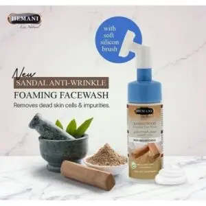 Hemani Herbal Anti Wrinkle Foam Face Wash With Sandal 150ml
