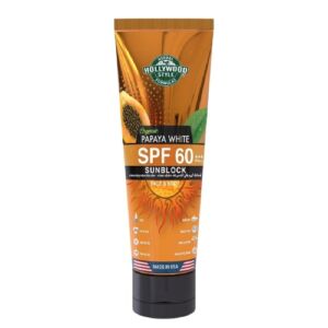 Hollywood Style Organic Papaya White SPF60 Sunblock