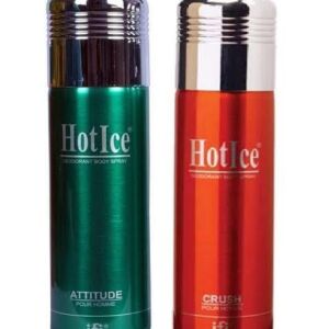 Hot Ice Body Spray Combo Pack (Attitude & Crush) 200ml Each