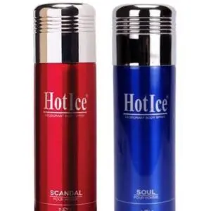 Hot Ice Body Spray Combo Pack (Scandal & Soul) 200ml Each