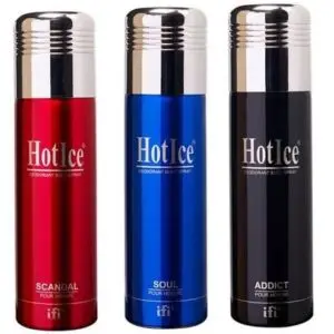 Hot Ice Body Sprays Pack of 3 (200ml Each)