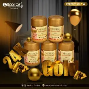 Jessica 24K Gold Facial Jars Pack of 5