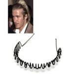 David Beckham Style Black Metal Headbands Wave For Men