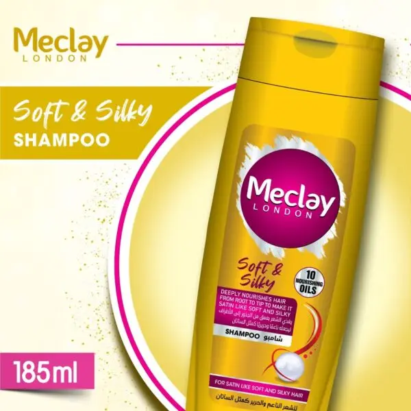 Meclay London Soft & Silky Shampoo (185ml)