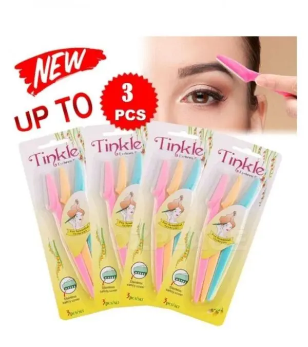 Pack Of 3 Tinkle Eyebrow Razors Multicolor