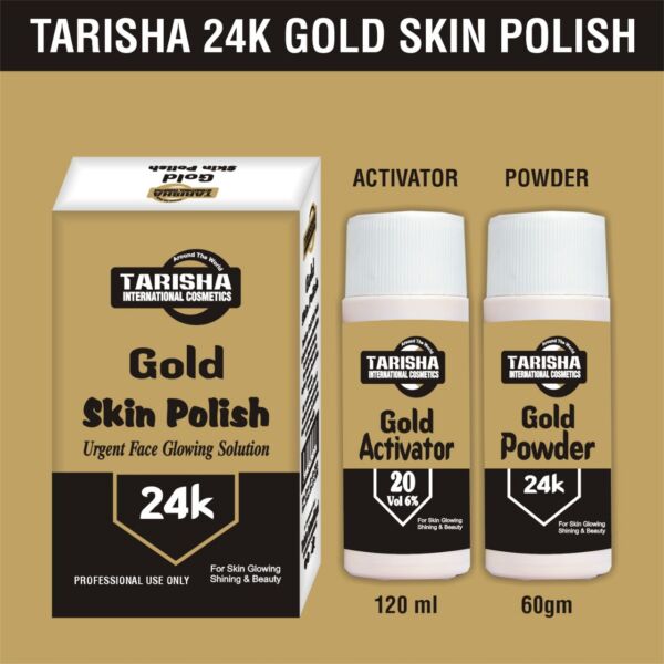 Tarisha Gold Skin Polish (120ml Activator & 60gm Powder)
