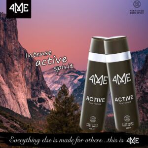 4ME Active Perfumed Body Spray (120ml) Pack of 2