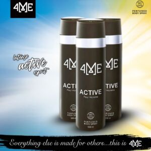 4ME Active Perfumed Body Spray (120ml) Pack of 3