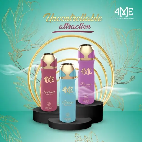 4ME Body Spray (120ml) Women Collection Pack of 3