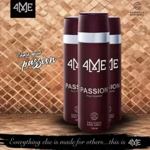 4ME Passion Perfumed Body Spray (120ml) Pack of 3