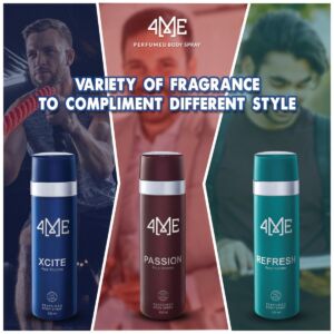 4ME Perfumed Body Spray (120ml Each) Pack of 3
