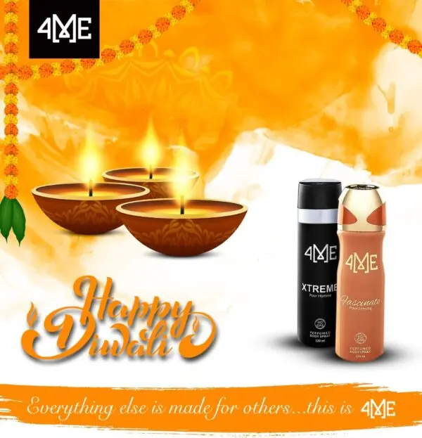 4ME Xtreme & Fascinate Perfumed Body Spray (120ml)