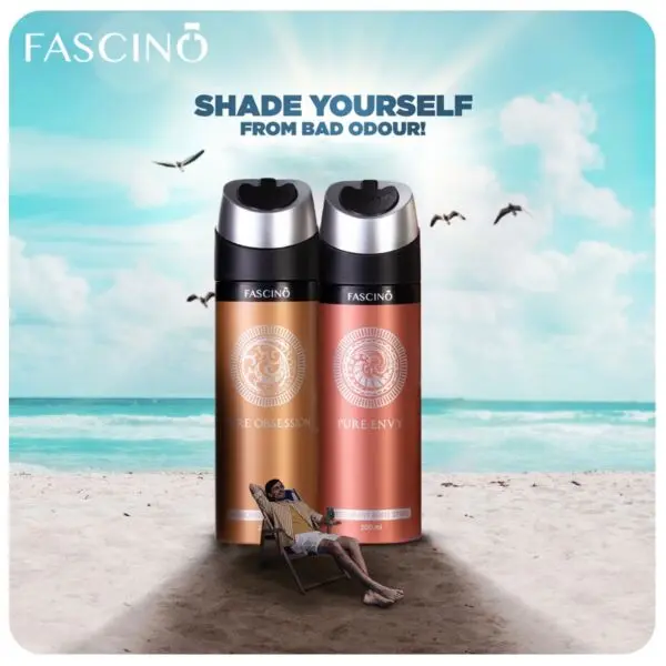 Fascino Perfumed Body Sprays Pure (200ml Each) Pack of 2