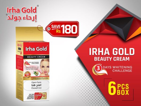 Irha Gold Beauty Cream 6 Pcs Box