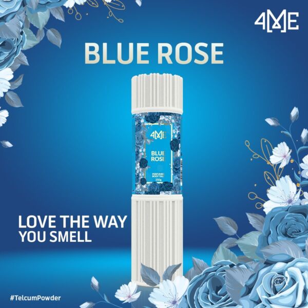 4ME Blue Rose Perfumed Talcum Powder Large