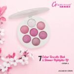 Glamorous Face 7 Color Teracotta Blushon & Highlighter Kit