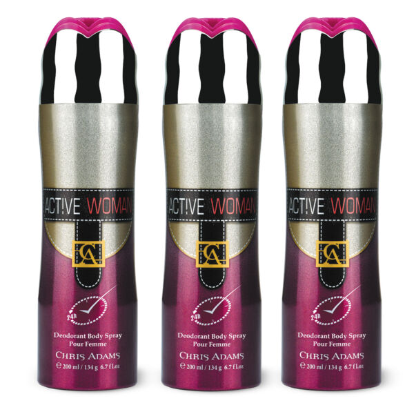 Active Women Body Spray (200ml) Pack of 3 Deal