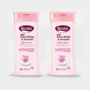Brido Extra White & Smooth Hand & Body Lotion (Large) Combo Pack