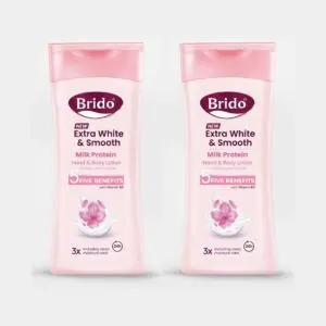 Brido Extra White & Smooth Hand & Body Lotion (Medium) Combo Pack