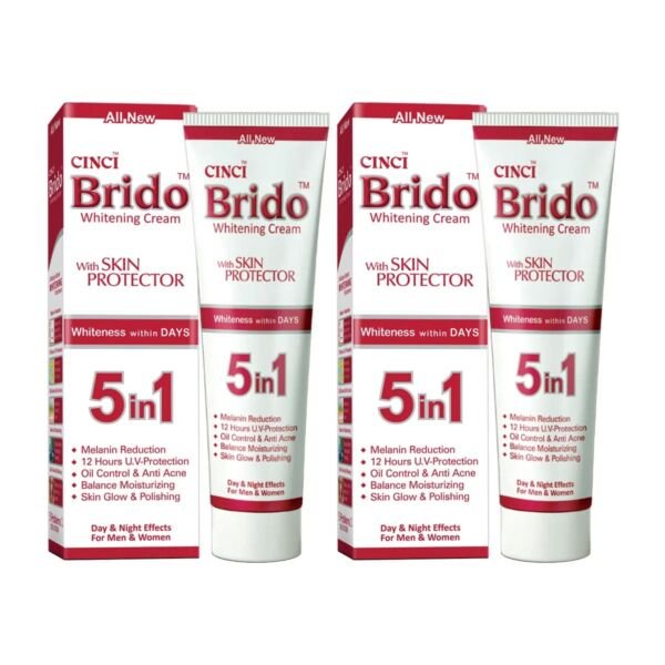 Brido Whitening Cream 5in1 (Combo Pack)
