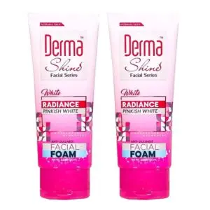 Derma Shine White Radiance Pinkish White Facial Foam (100ml) Combo Pack