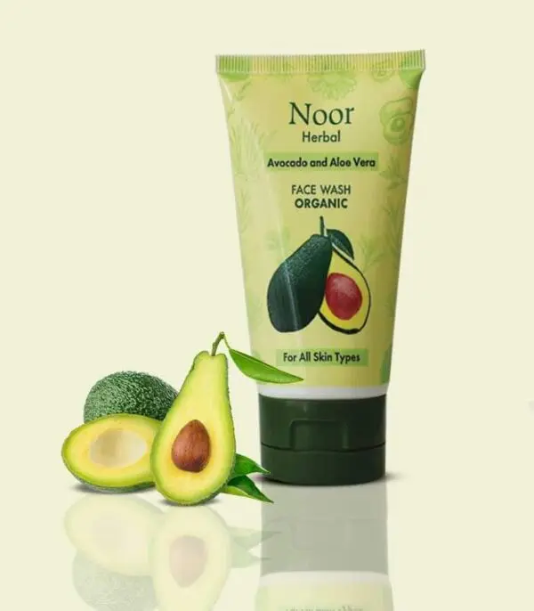 Noor Herbal Avocado & Aloe Vera Organic Face Wash (100gm)