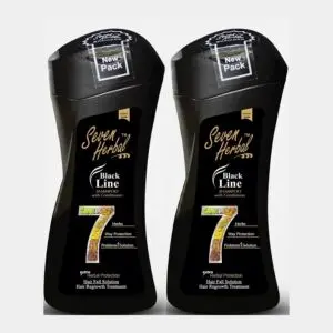Seven Herbal Black Shine Shampoo With Conditioner (Combo Pack)
