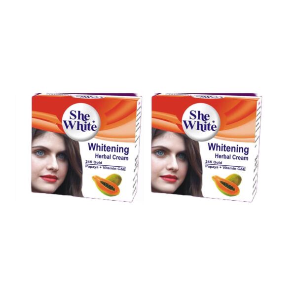 She White Whitening Herbal Cream Papaya (30gm) Combo Pack