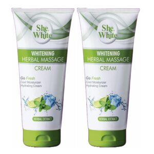 She White Whitening Herbal Massage Cream (200gm) Combo Pack