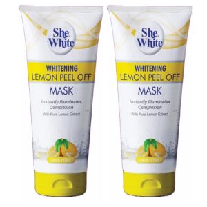 She White Whitening Lemon Peel Off Mask (200gm) Combo Pack