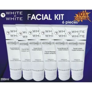 White O White Whitening Facial Kit (200ml Each) Pack of 6