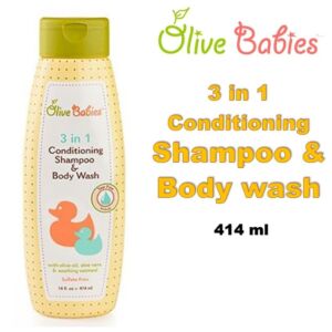 Olive Babies 3in1 Conditioning Shampoo & Body Wash (414ml)