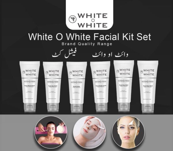 White O White Facial Kit Set Pack of 6 (200ml) Each