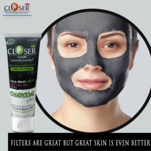 Closer Charcoal Face Wash 2in1 Scrub (200ml)