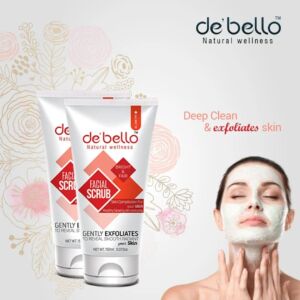 Debello Whitening Facial Scrub (150ml) Pack of 2