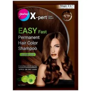 Godrej Easy Fast Permanent Hair Color Shampoo Dark Brown (25ml)