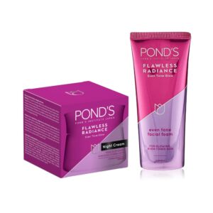 Ponds Flawless Radiance Night Cream With Facial Foam