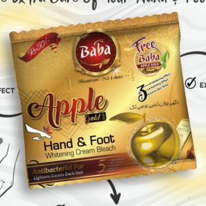 Baba Apple Gold Hand & Foot Whitening Creme Bleach
