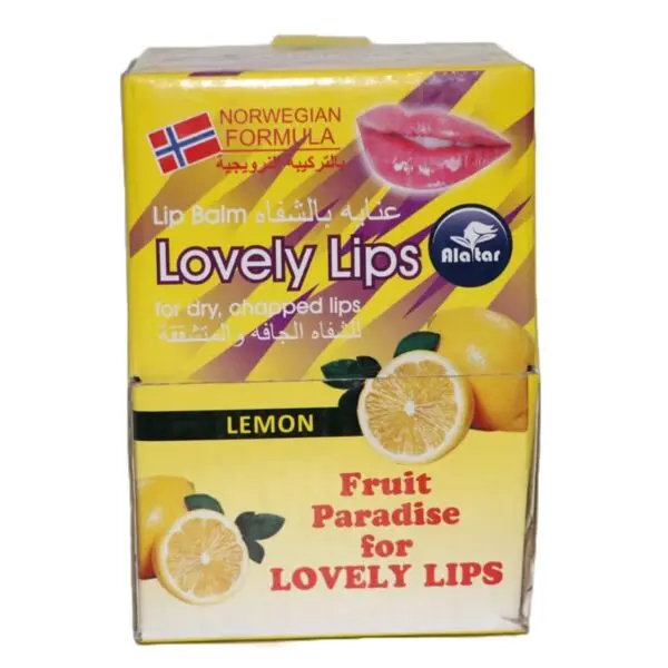 Lovely Lips Lemon Lip Balm Complete Box